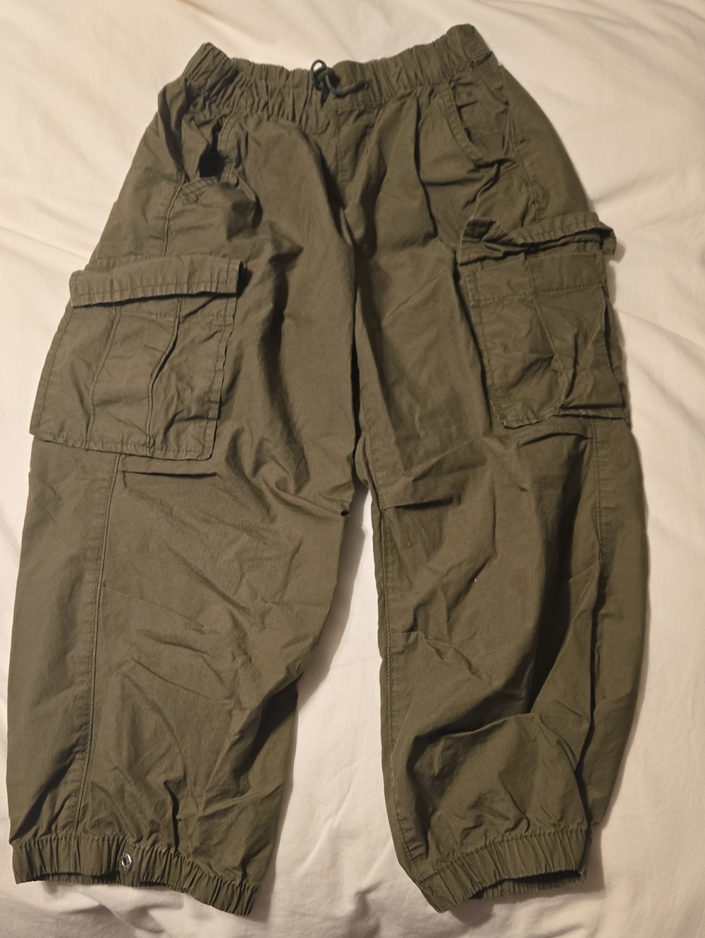 Gap Kids Olive Green Cargo Joggers
